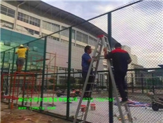 桂林理工大学硅pu球场的围网工程案例