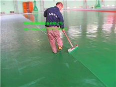 浦北县文化体育局训练馆 硅pu塑胶地板施工