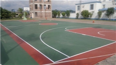 硅PU篮球场施工